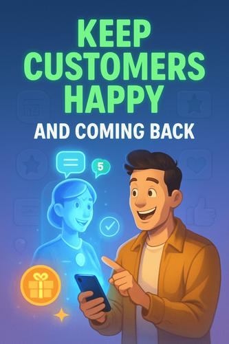 Keep Customers Happy and Coming Back background